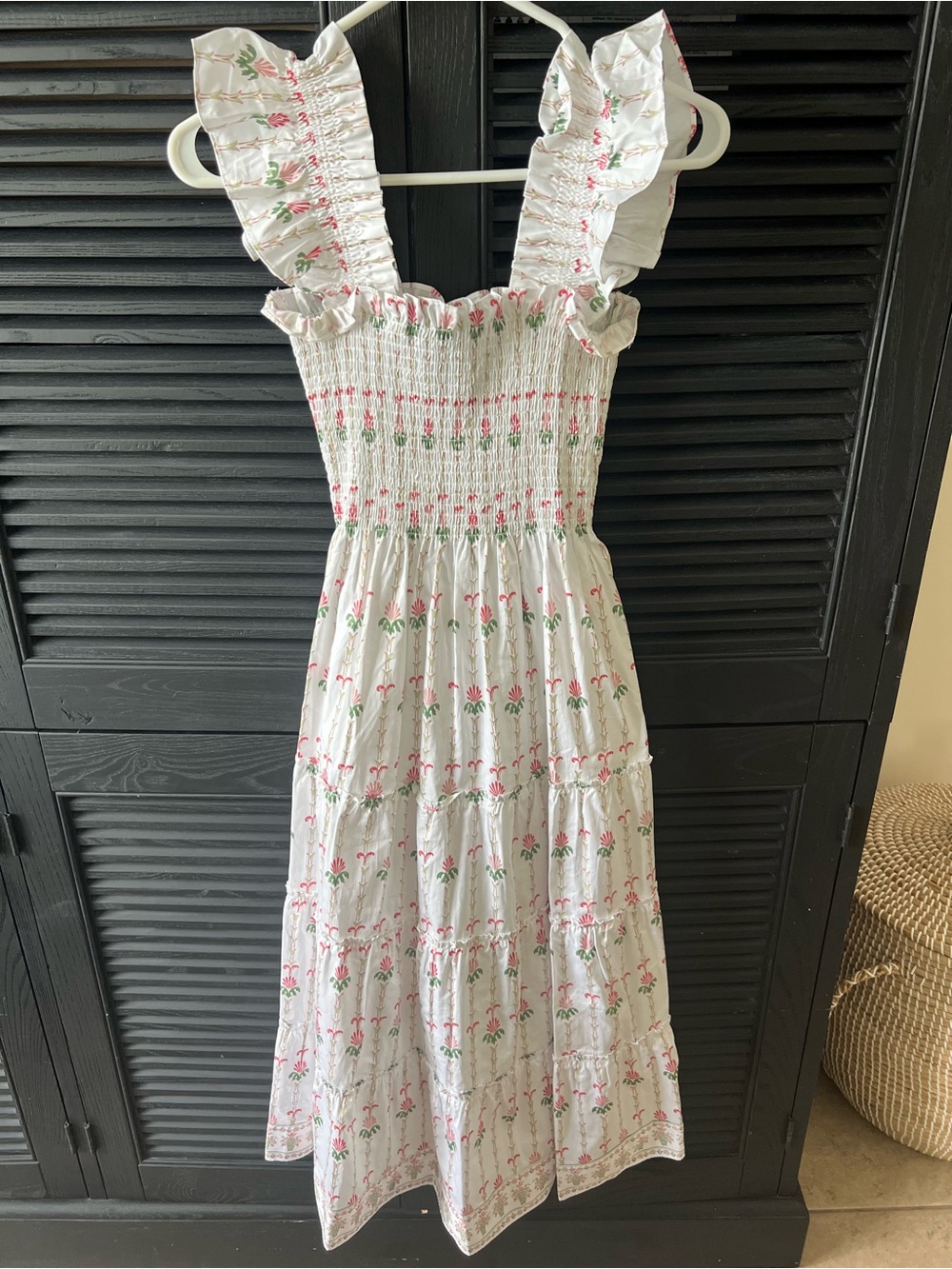 Hill House Ellie Nap Dress in Trailing Fern/White Multi size XXS - Picture 5 of 6